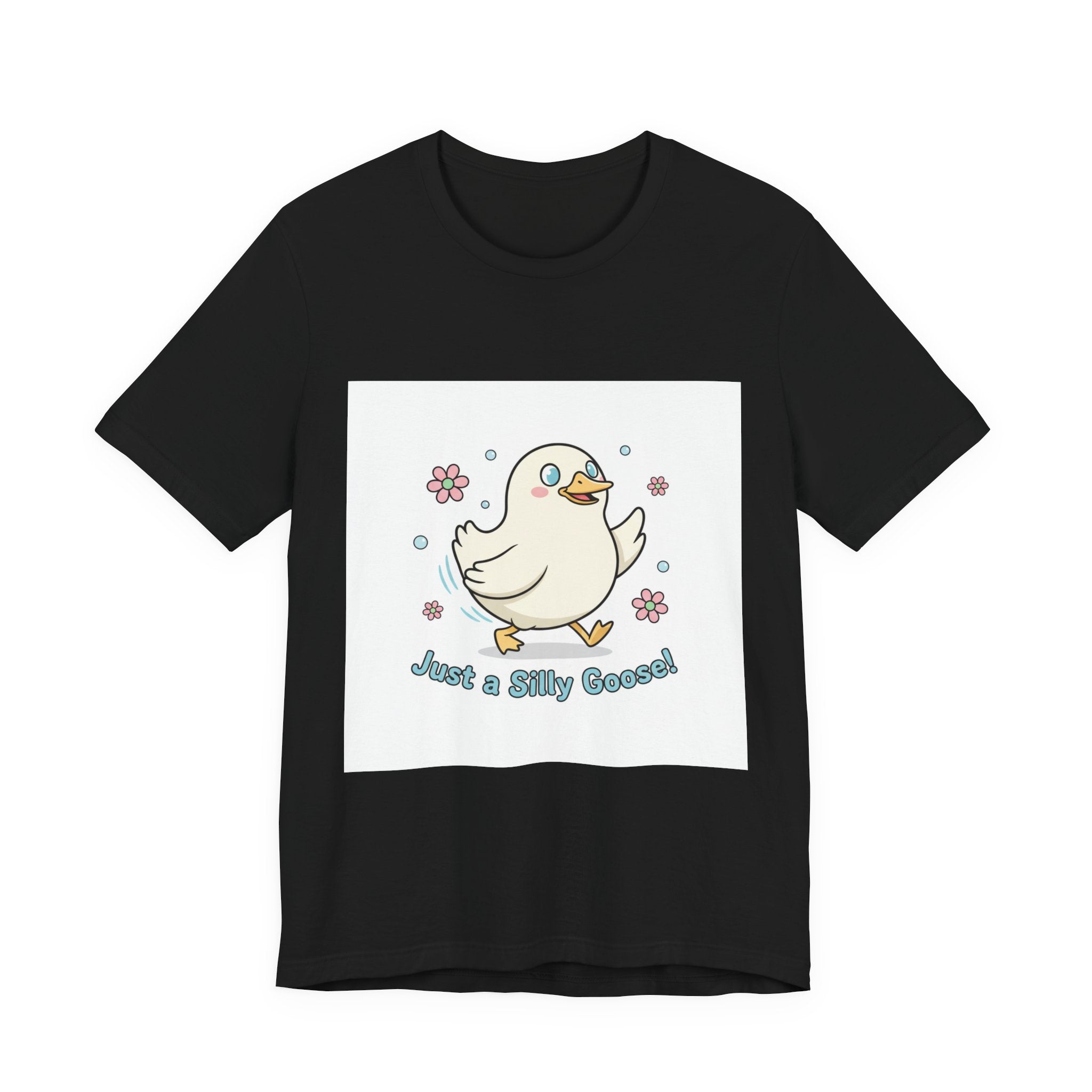 Just a Silly Goose Tee | cute goose cartoon, honking goose meme