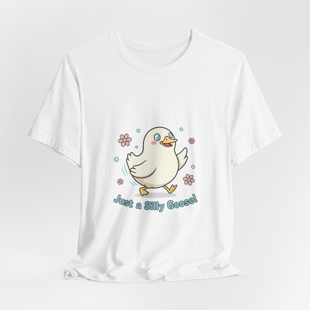 Just a Silly Goose Tee | cute goose cartoon, honking goose meme