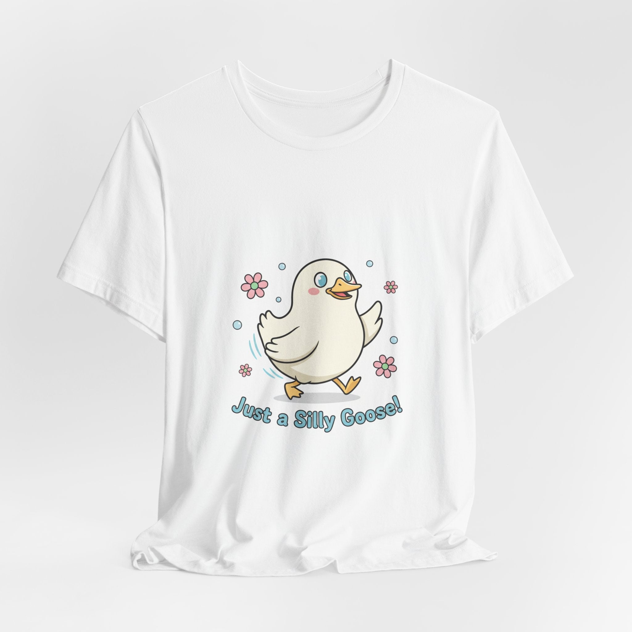 Just a Silly Goose Tee | cute goose cartoon, honking goose meme
