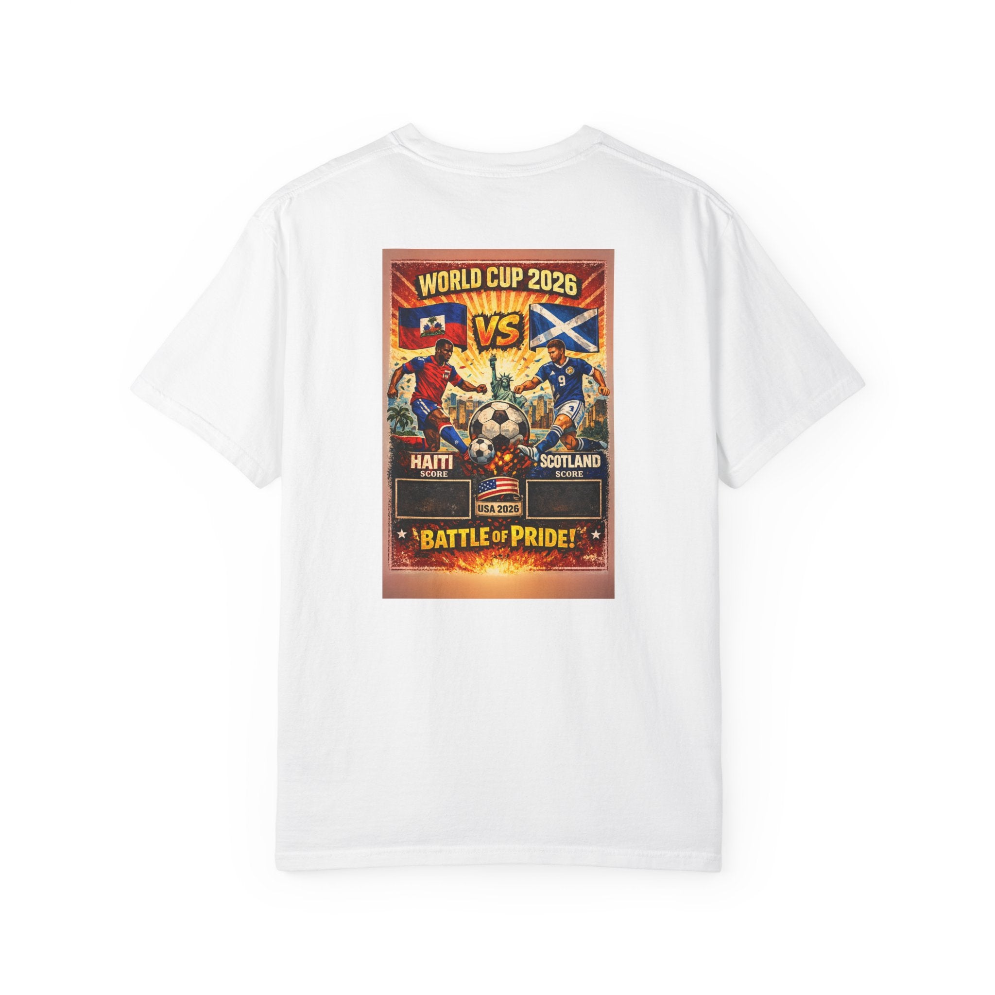 World Cup 2026 Haiti vs Scotland T-Shirt — Soccer Match Fan Tee