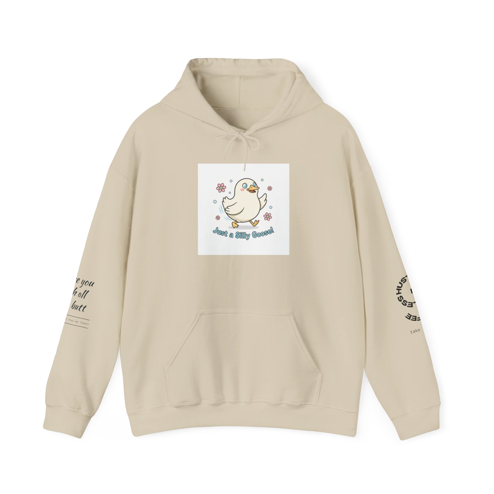 Silly Little Goose Cartoon Hoodie | cute goose cartoon, honking goose meme