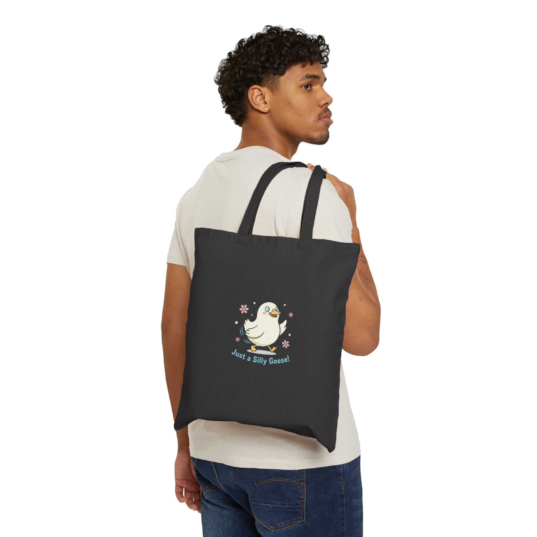 Silly Little Goose Tote | cute goose cartoon, honking goose meme