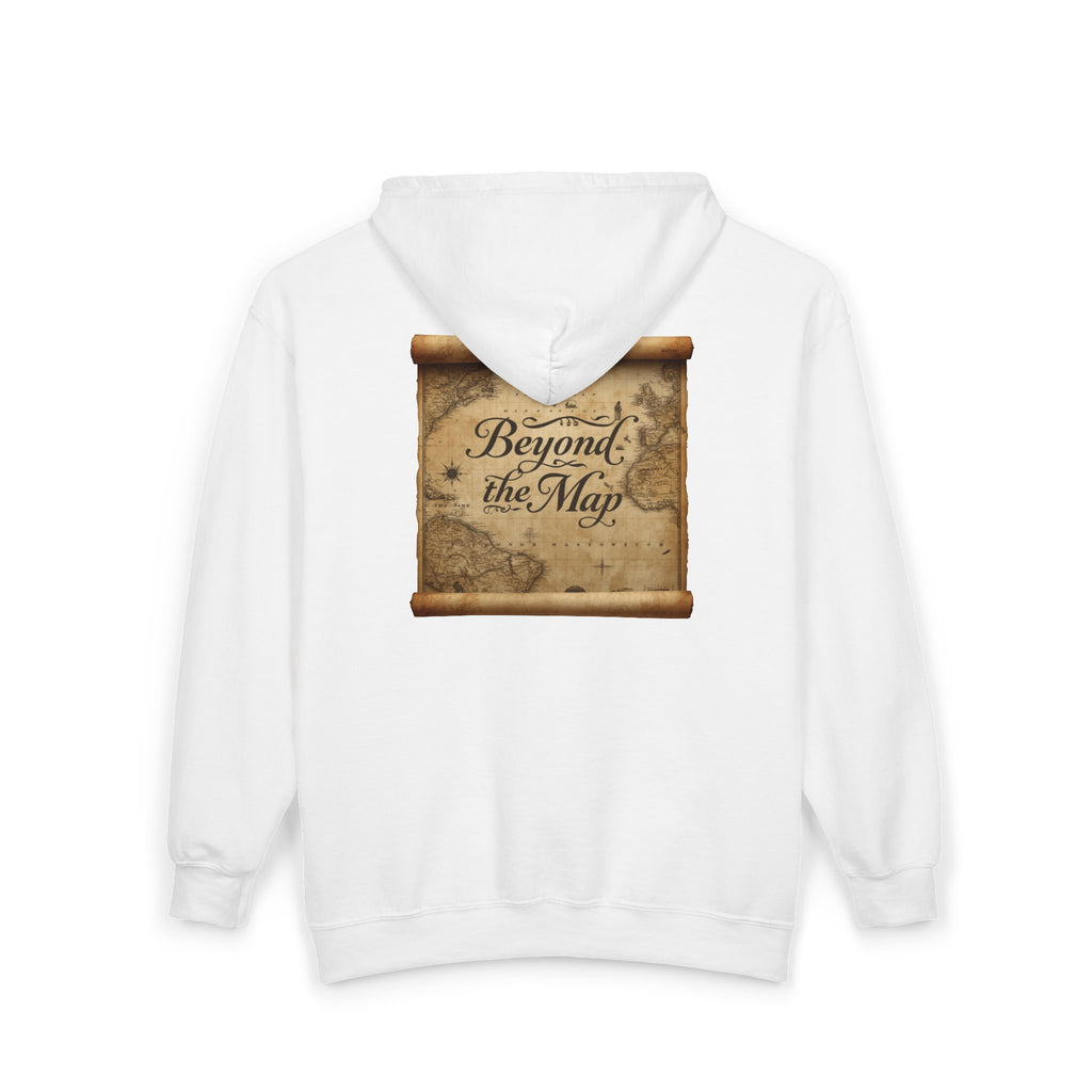 Beyond the Map Zip Hoodie — BTM Logo Full-Zip Sweatshirt