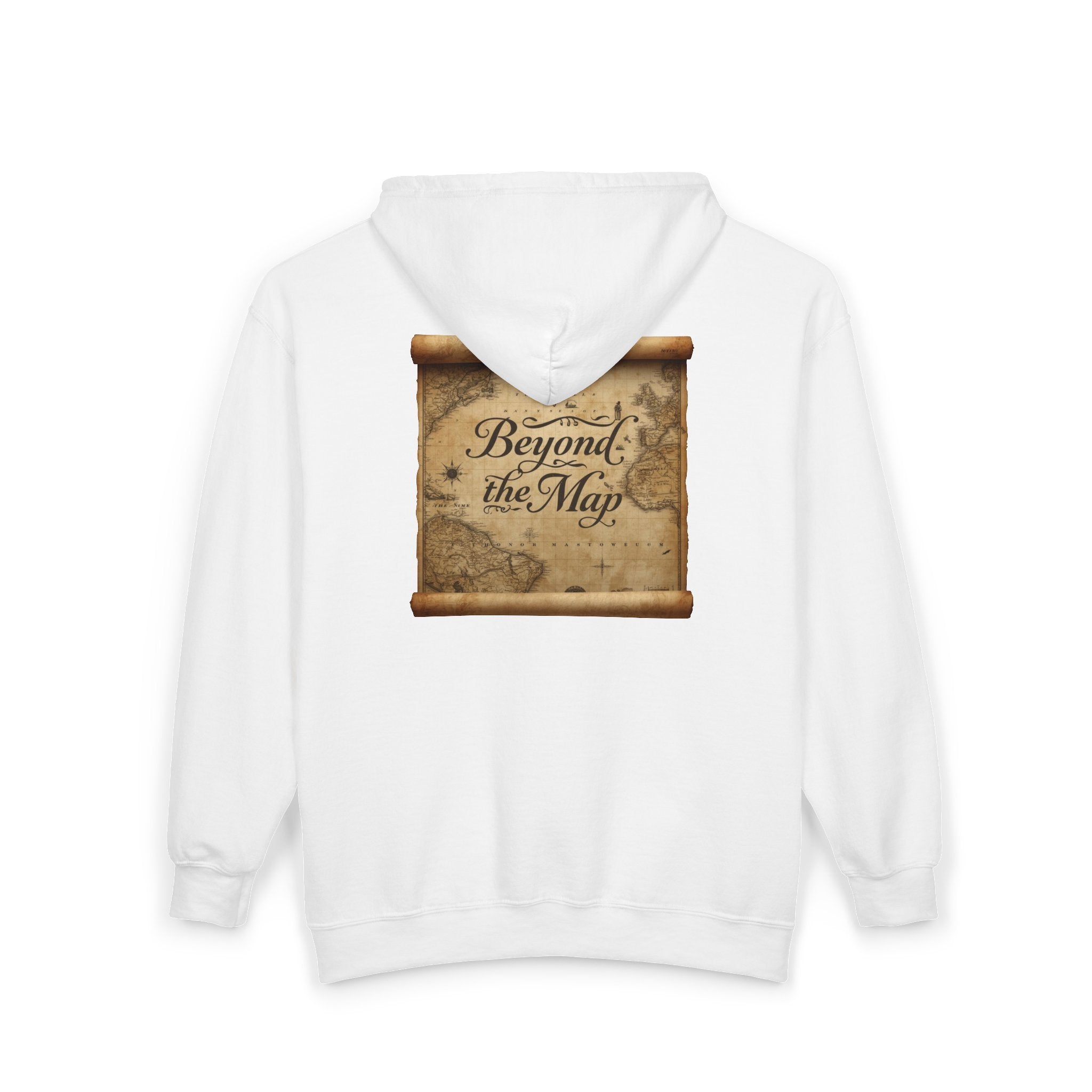 Beyond the Map Zip Hoodie — BTM Logo Full-Zip Sweatshirt