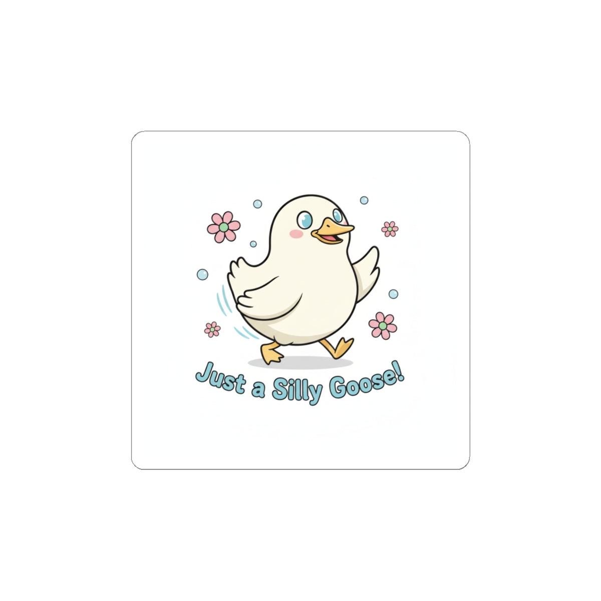 Silly Goose Sticker | cute goose cartoon, honking goose meme