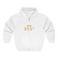 PPP Crown Zip Hoodie — 'Plenty. Power. Privilege.' Gold Logo