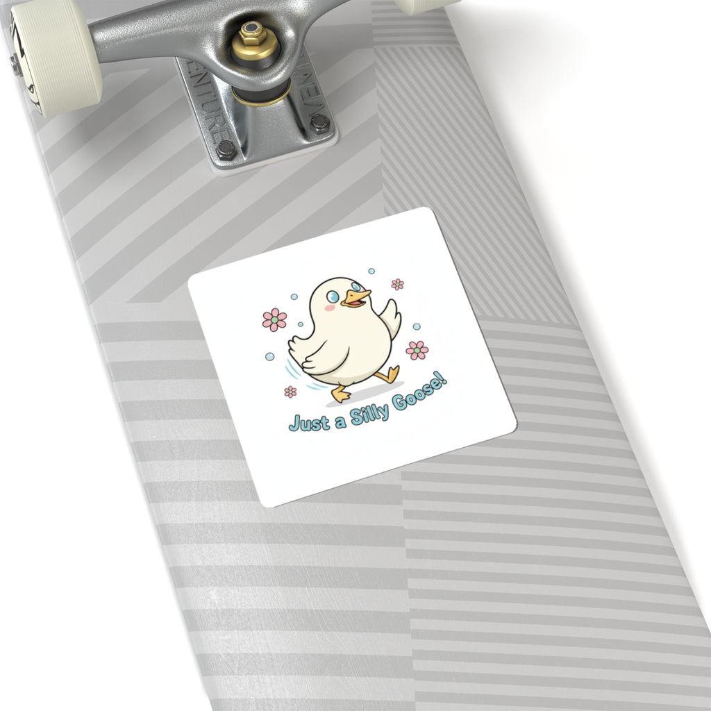 Silly Goose Sticker | cute goose cartoon, honking goose meme