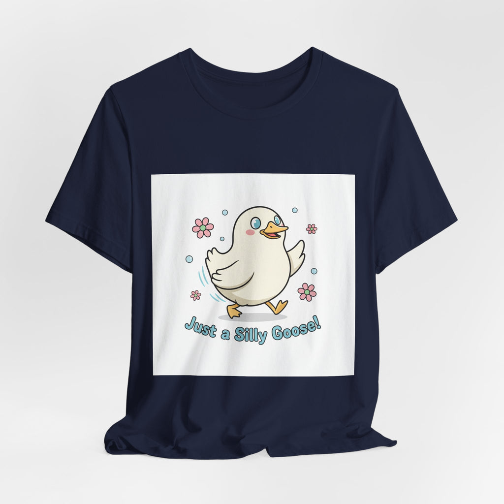 Just a Silly Goose Tee | cute goose cartoon, honking goose meme