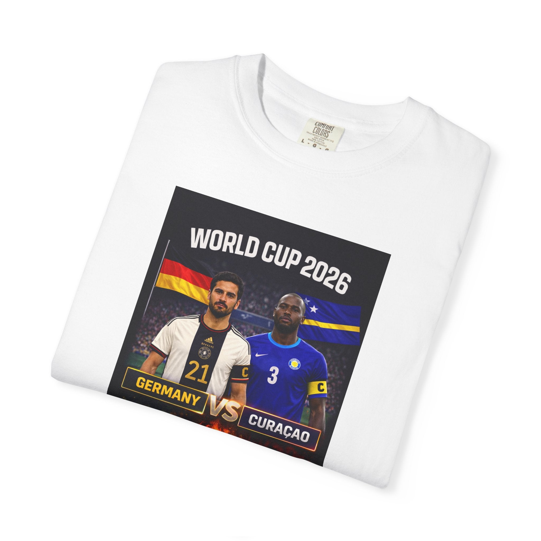 Germany vs Curaçao Graphic T-Shirt — Soccer Match Fan Tee