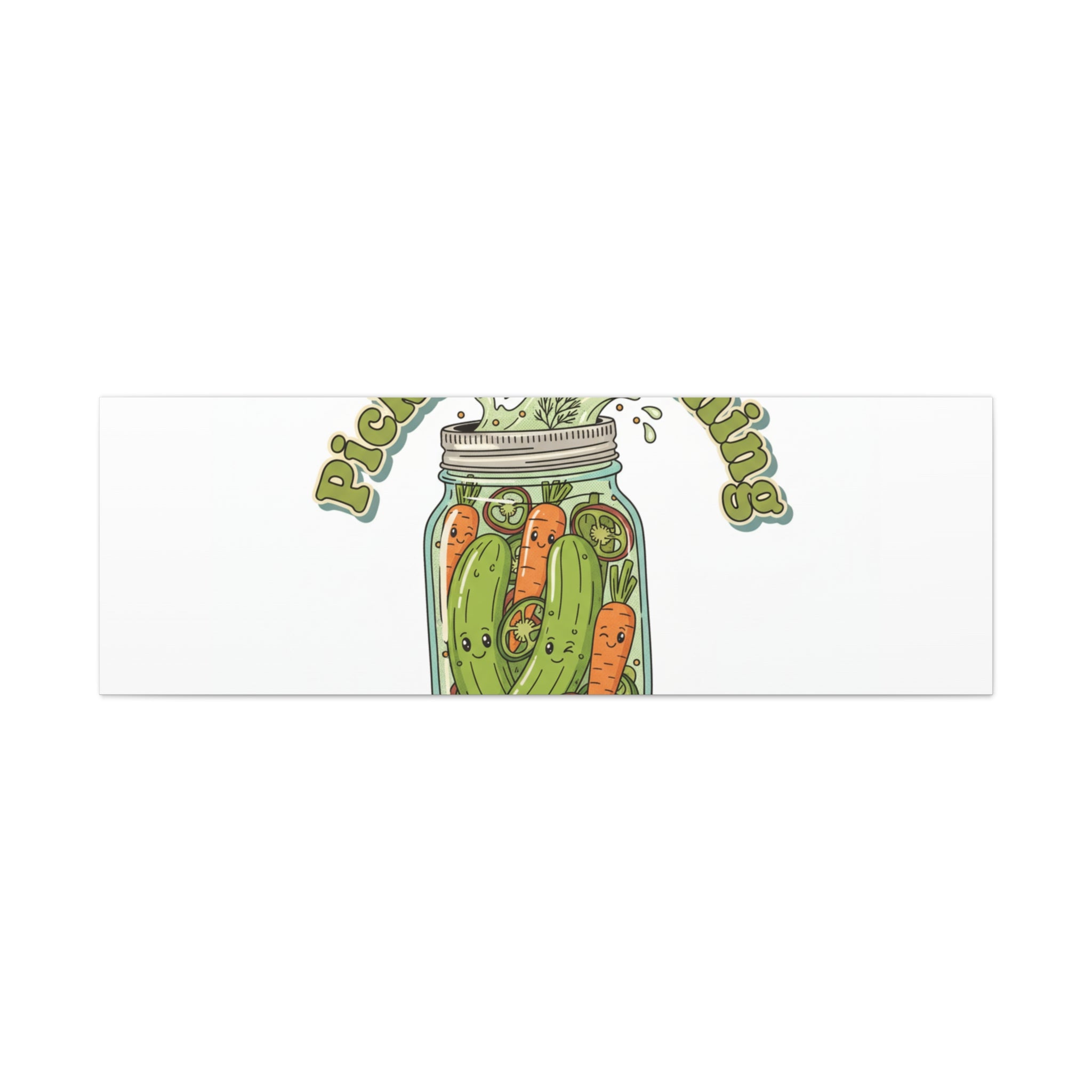 Pickle Everything Jar Canvas, Brine Design, Pickle Lover Decor