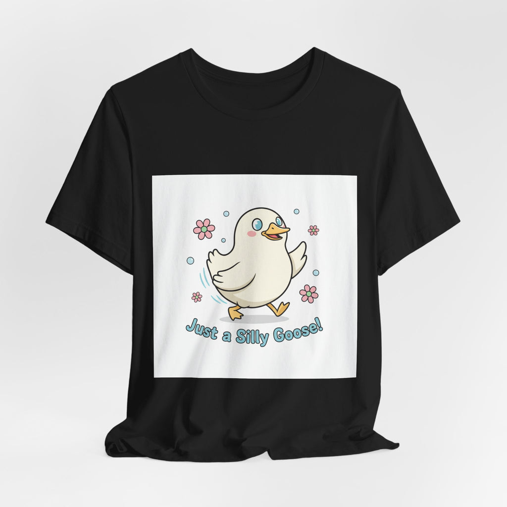 Just a Silly Goose Tee | cute goose cartoon, honking goose meme