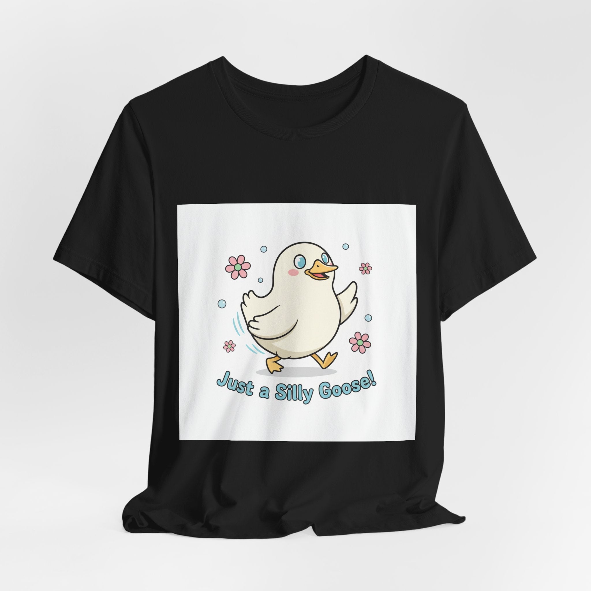 Just a Silly Goose Tee | cute goose cartoon, honking goose meme