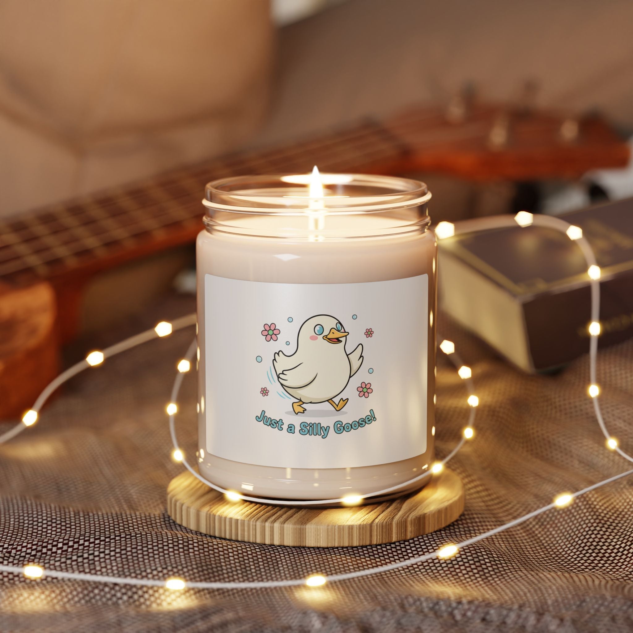 Silly Little Goose Candle | Scented Soy 9oz, Cute Honking Goose Cartoon