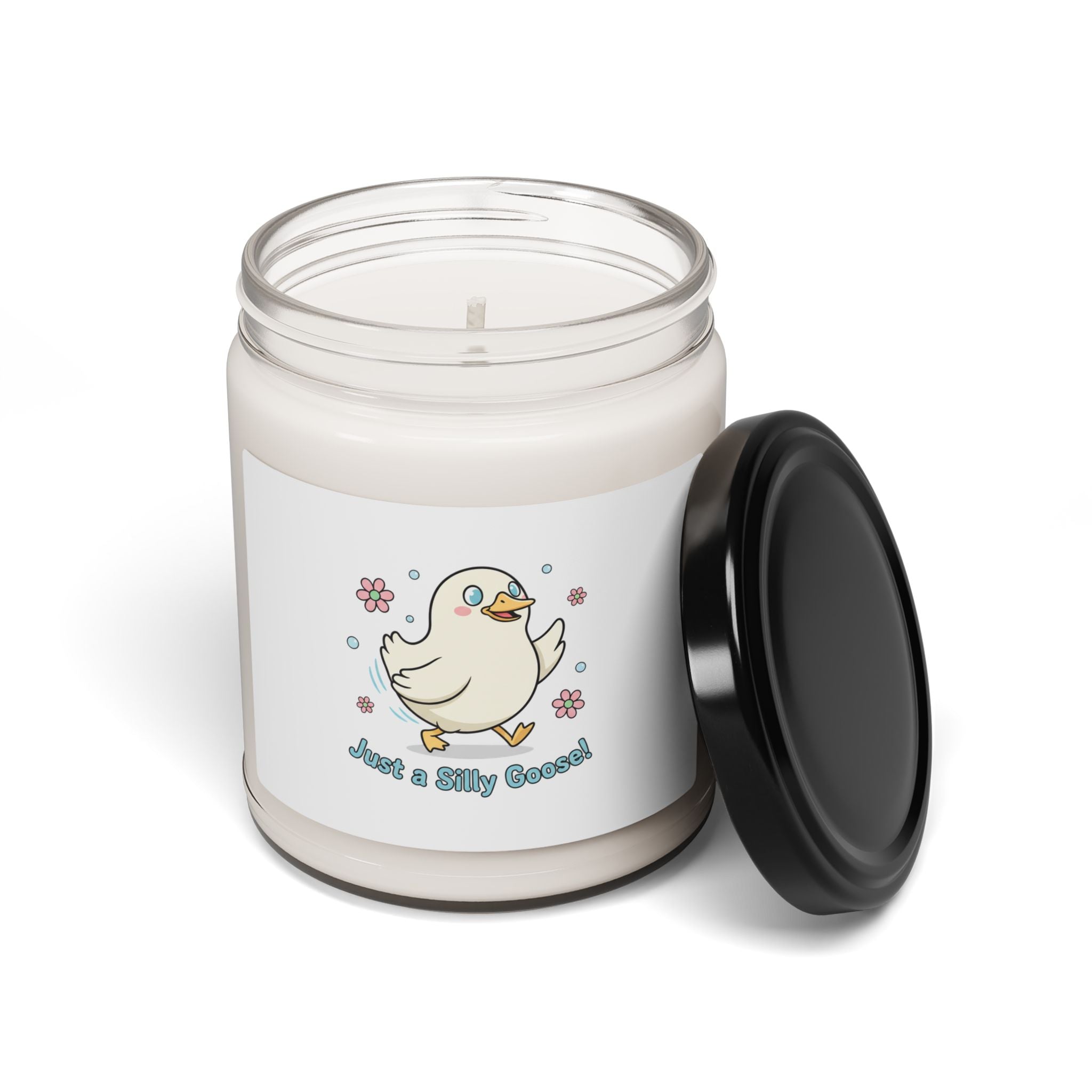 Silly Little Goose Candle | Scented Soy 9oz, Cute Honking Goose Cartoon