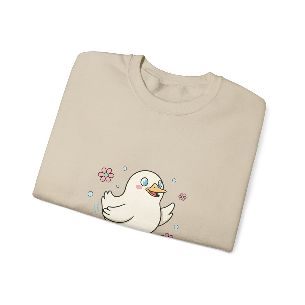 Silly Goose Cartoon Crewneck Sweatshirt | cute goose cartoon, honking goose meme