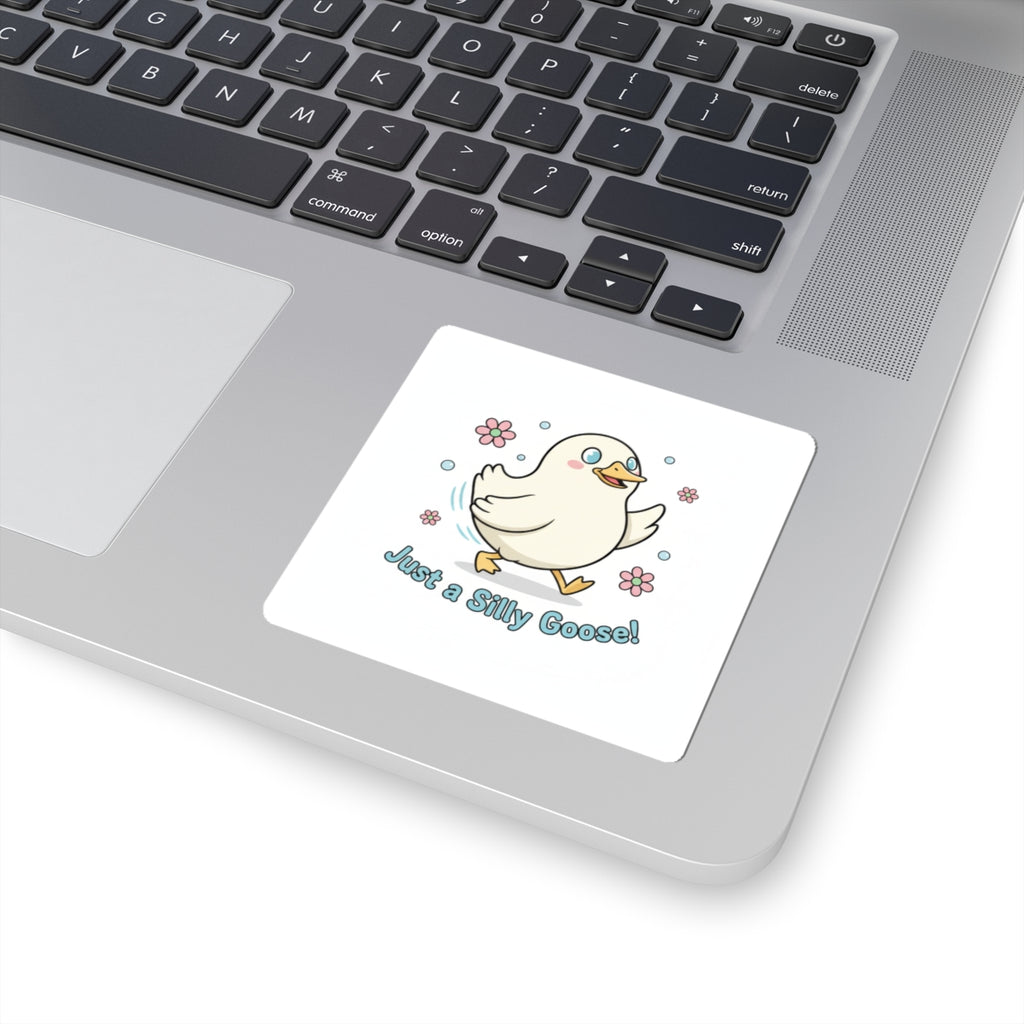 Silly Goose Sticker | cute goose cartoon, honking goose meme