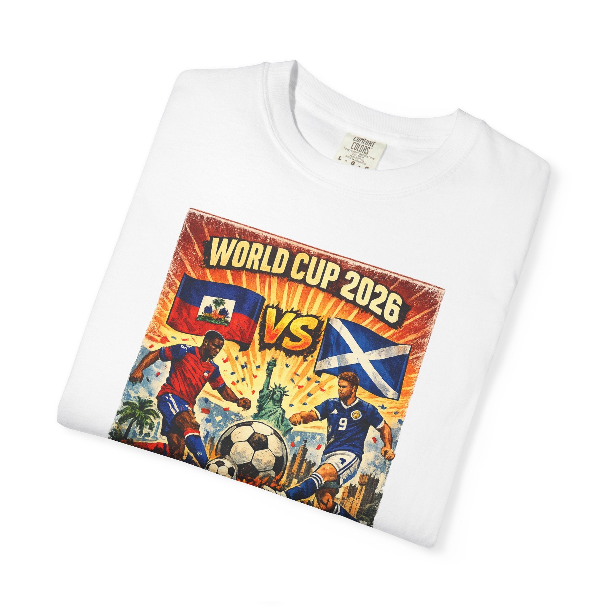 World Cup 2026 Haiti vs Scotland T-Shirt — Soccer Match Fan Tee