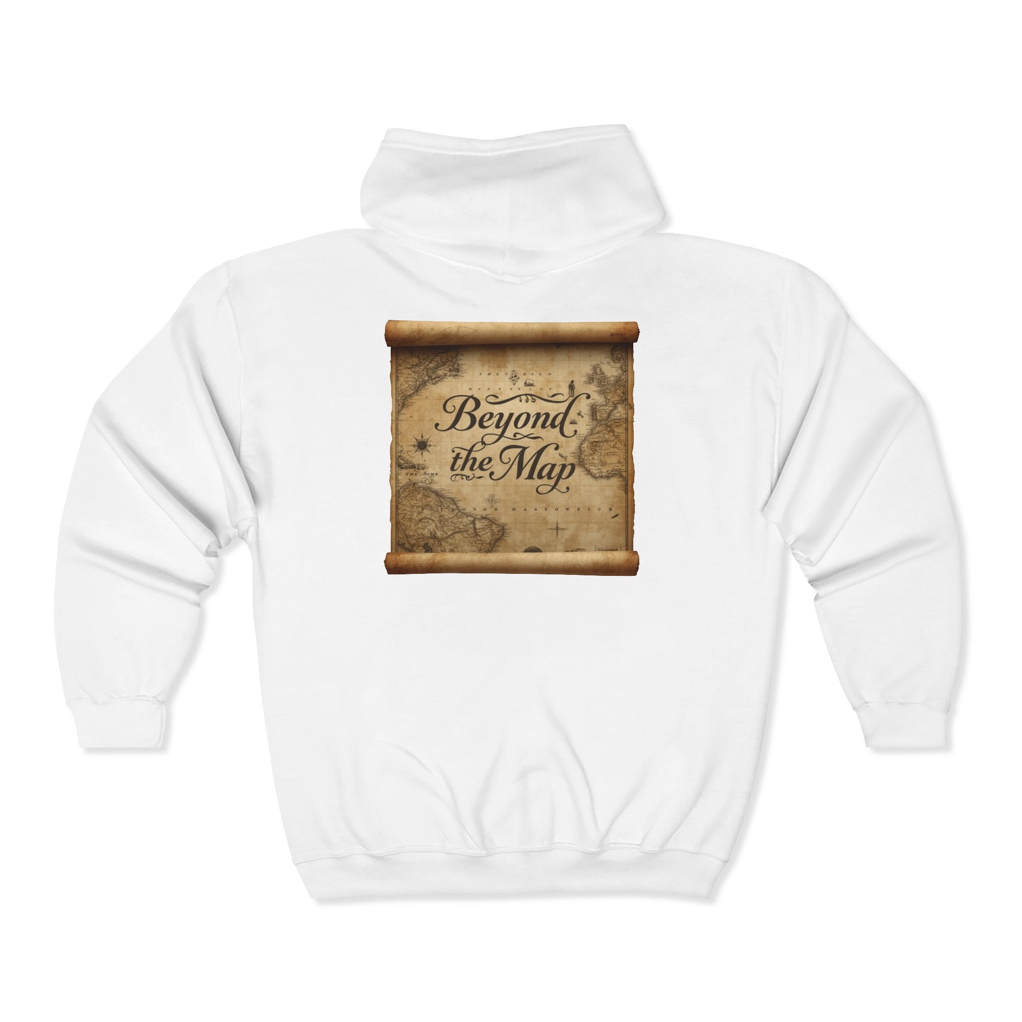 Beyond the Map Zip Hoodie — BTM Logo Full-Zip Sweatshirt
