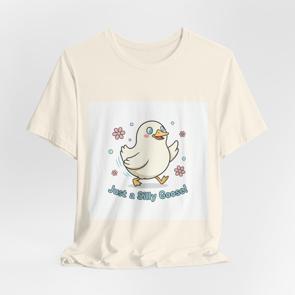 Just a Silly Goose Tee | cute goose cartoon, honking goose meme