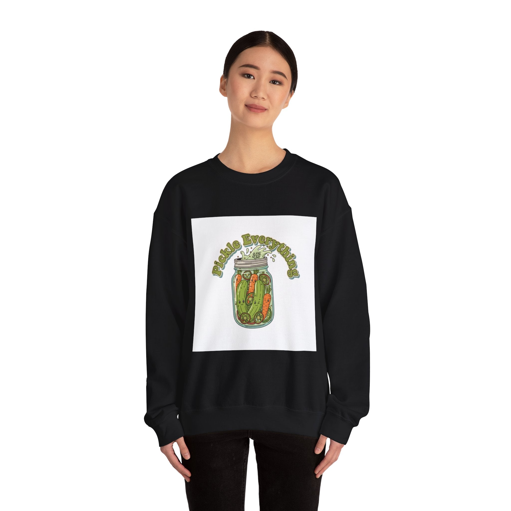 Pickle Lover Brine Jar Sweatshirt | pickle lover, brine design