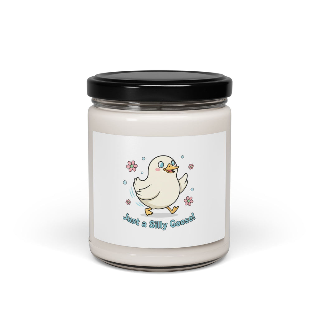 Silly Little Goose Candle | Scented Soy 9oz, Cute Honking Goose Cartoon