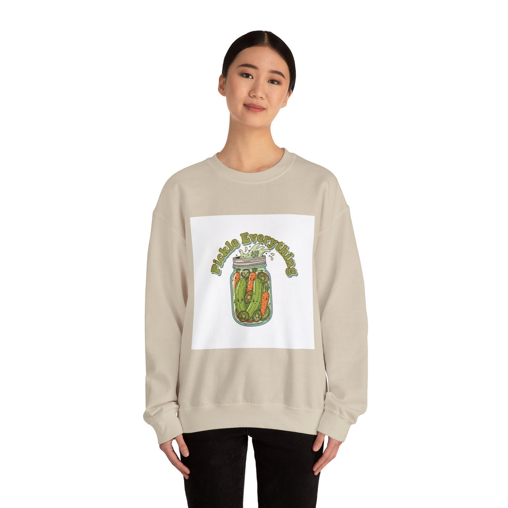 Pickle Lover Brine Jar Sweatshirt | pickle lover, brine design