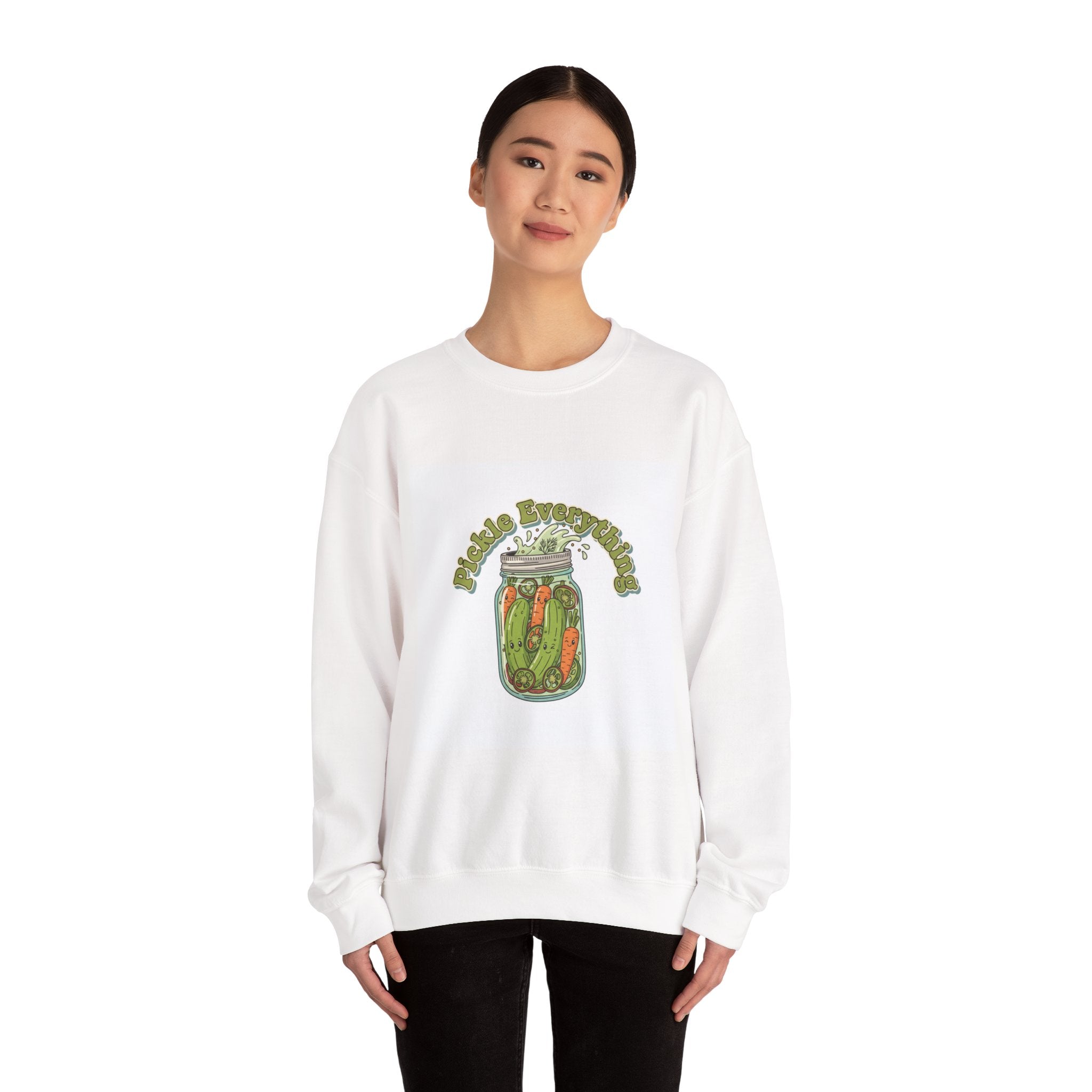 Pickle Lover Brine Jar Sweatshirt | pickle lover, brine design