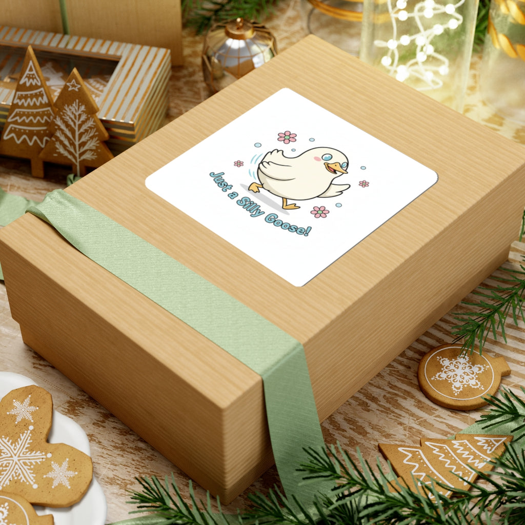 Silly Goose Sticker | cute goose cartoon, honking goose meme
