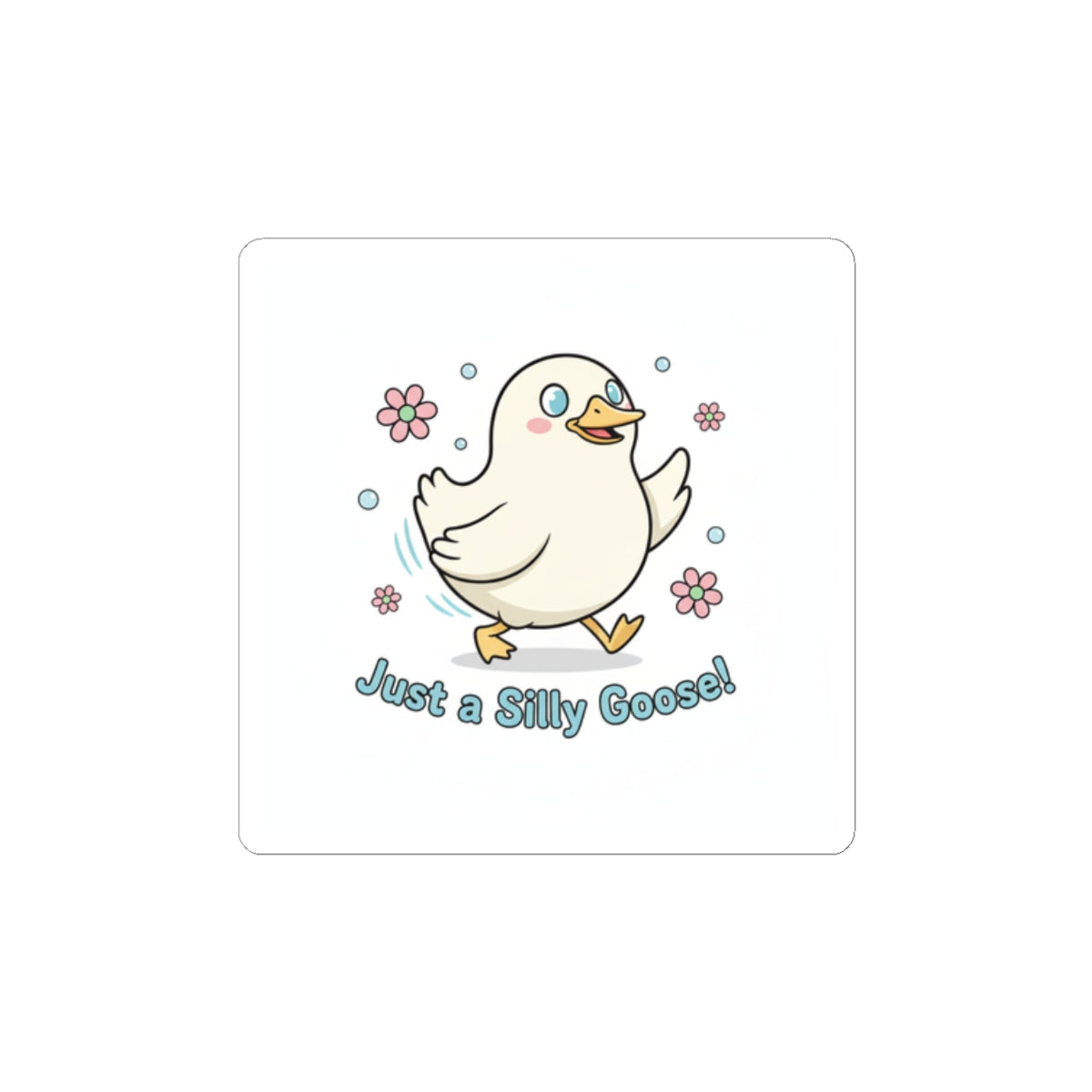 Silly Goose Sticker | cute goose cartoon, honking goose meme