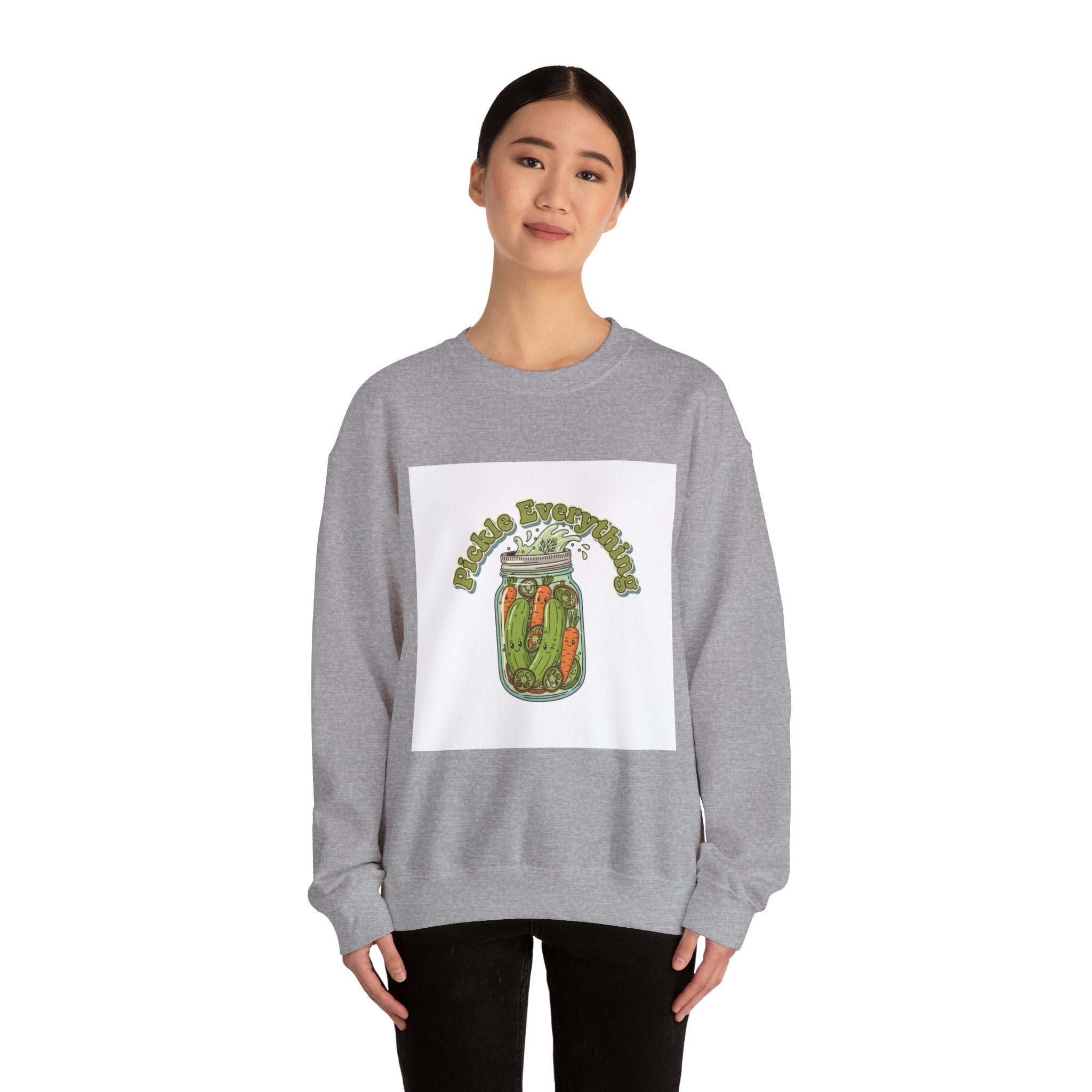 Pickle Lover Brine Jar Sweatshirt | pickle lover, brine design