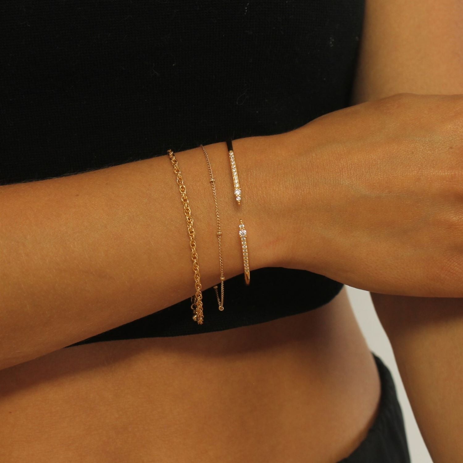 Pave Arrow Cuff Bracelet