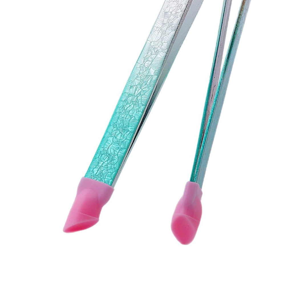 Tweezers Glitter Blue & Silver - 2PK